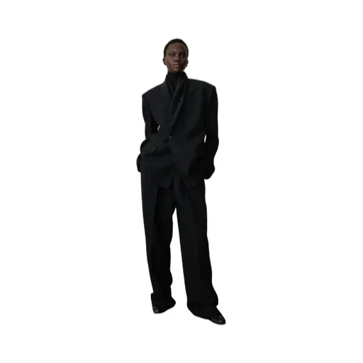 Double-Breasted Tuxedo Suit Coat