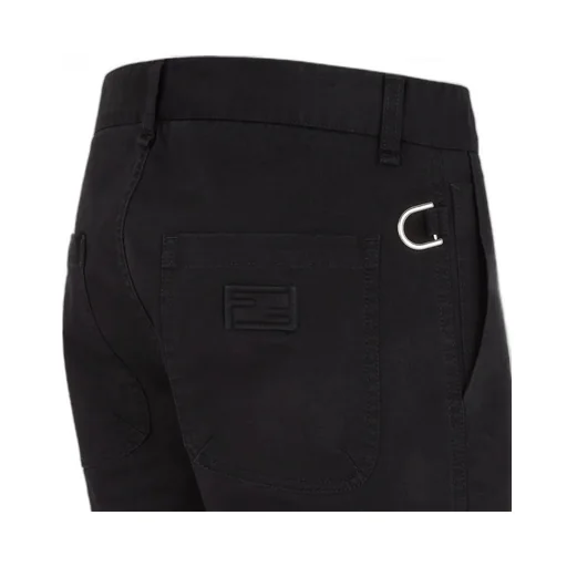 Fendi Mid Rise Straight Leg Chino Trousers