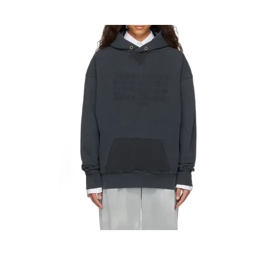 Maison Margiela Logo Embroidered Reverse Hoodie