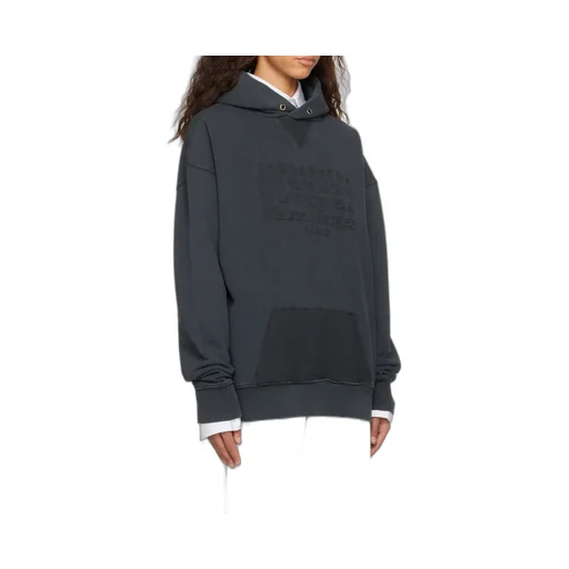Maison Margiela Logo Embroidered Reverse Hoodie