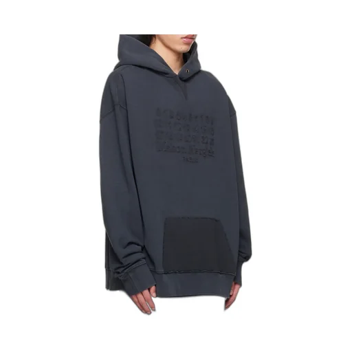 Maison Margiela Logo Embroidered Reverse Hoodie