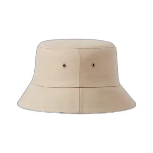 Burberry Logo Printed Wide Brim Bucket Hat