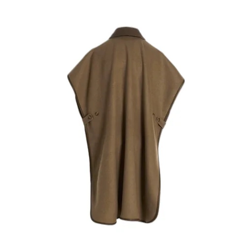 Burberry Reversible Button-Up Cape Coat
