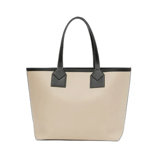 Burberry Logo Printed Large London Tote Bag