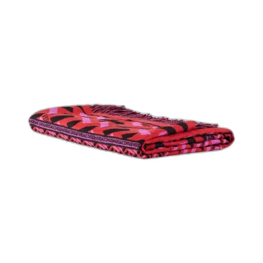 La Greca-Print Knitted Blanket