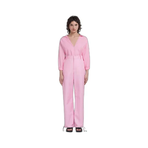 Marni Logo-Embroidered High-Waist Trousers
