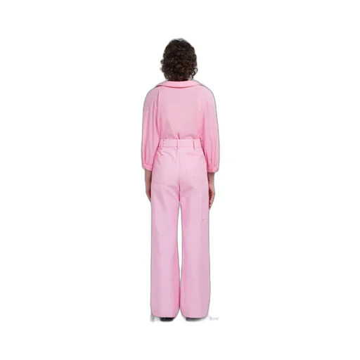 Marni Logo-Embroidered High-Waist Trousers