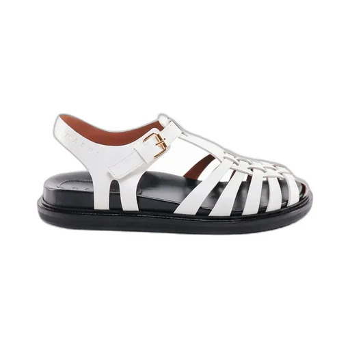 Marni Fisherman Ankle-Buckle Sandals