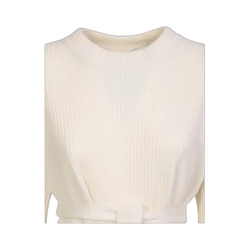 Fabiana Filippi Slit-Detailed Knitted Top
