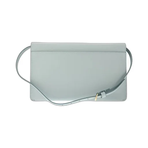 Logo-Print Leather Crossbody Bag