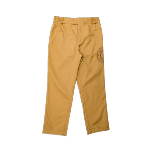 Burberry Kids Logo Embroidered Straight Leg Trousers