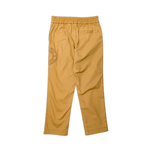 Burberry Kids Logo Embroidered Straight Leg Trousers