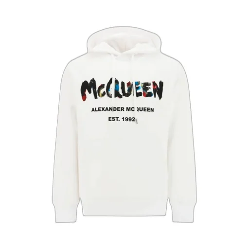 Graffiti-Print Cotton Hoodie