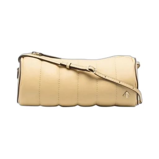 Manu Atelier Logo-Plaque Padded Shoulder Bag
