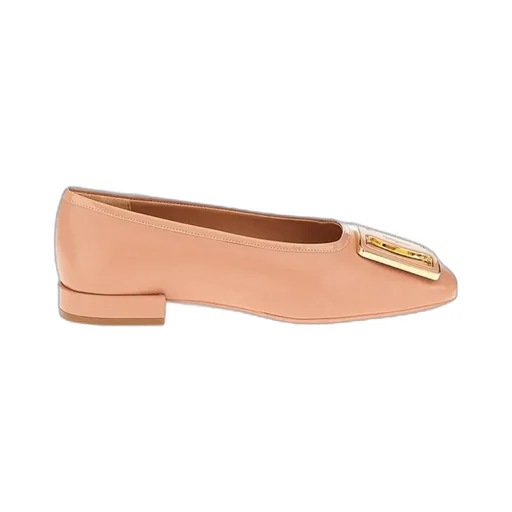 Thick Button Ballet Flats