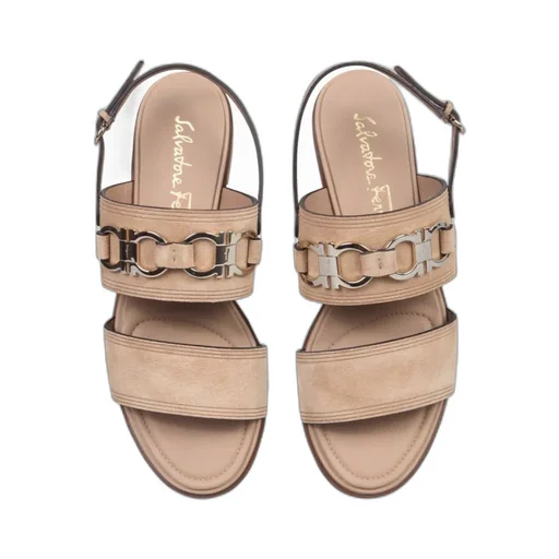 Open-Toed Flat Sandals