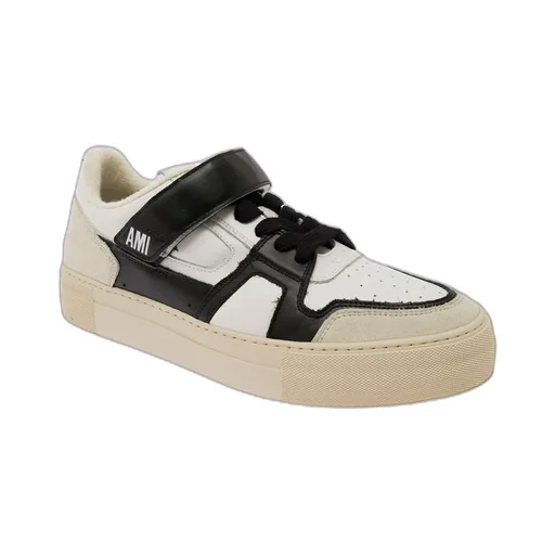 Ami Ami De Coeur Panelled Low-Top Sneakers