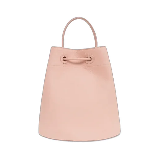 Burberry Logo Plaque Drawstring Bucket Bag
