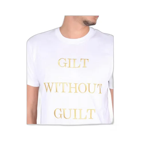 Slogan T-Shirt With Round Neck