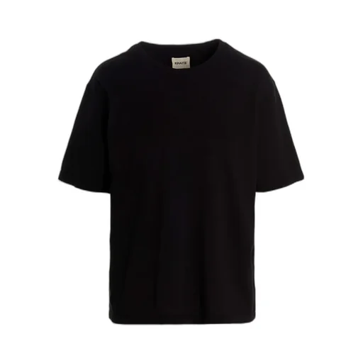 Khaite Mae Logo Patch Crewneck T-Shirt