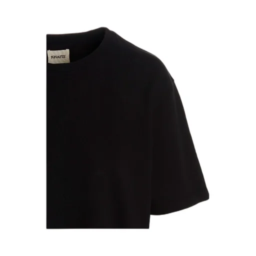 Khaite Mae Logo Patch Crewneck T-Shirt