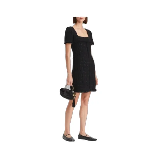 Tory Burch Tweed Square-Neck Dress