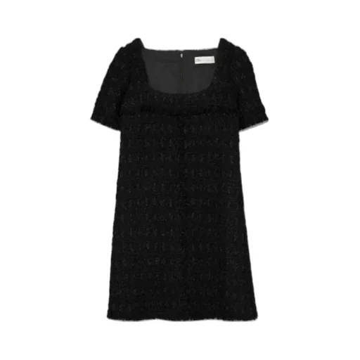 Tory Burch Tweed Square-Neck Dress
