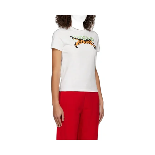 Kenzo Tiger Motif Embroidered Crewneck T-Shirt