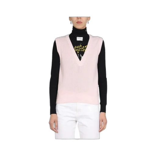 Raf Simons Textured Knit Vest Sweater