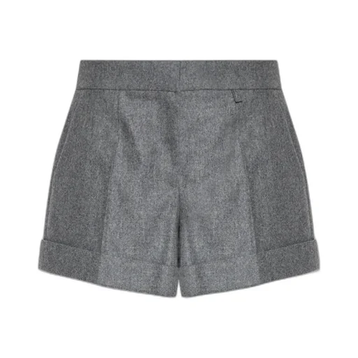 Logo Pleated Shorts