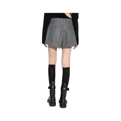 Logo Pleated Shorts