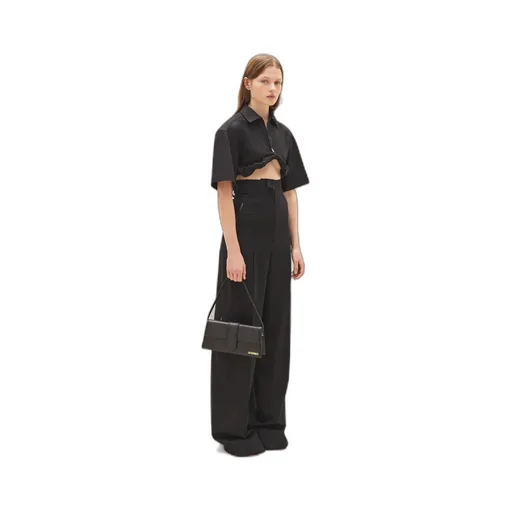 Jacquemus Santon High-Waisted Wide-Leg Pants