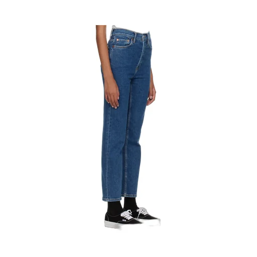Re/Done 70S Ultra Rise High Waist Cropped Jeans