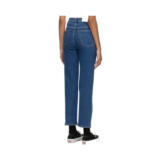 Re/Done 70S Ultra Rise High Waist Cropped Jeans