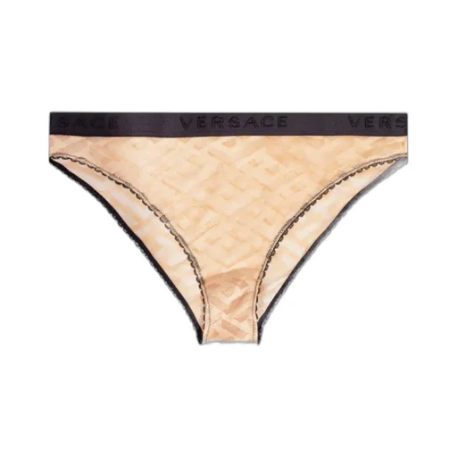 Versace La Greca Pattern Sheer Briefs