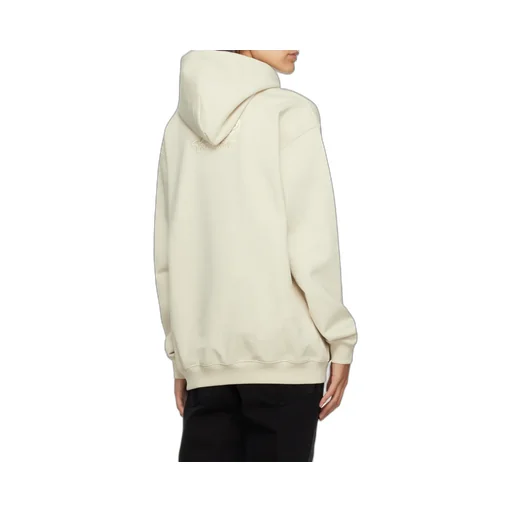 Logo Embroidered Cotton Hoodie