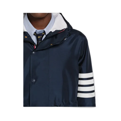 4-Bar Hooded Coat