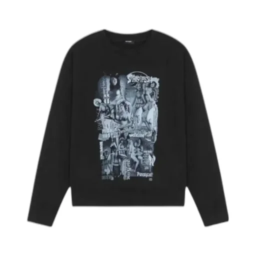 We11Done Graphic Printed Crewneck Sweatshirt