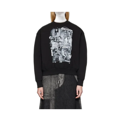 We11Done Graphic Printed Crewneck Sweatshirt