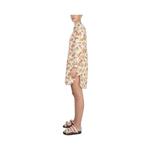 Marni Floral Patterned Shirt Dress