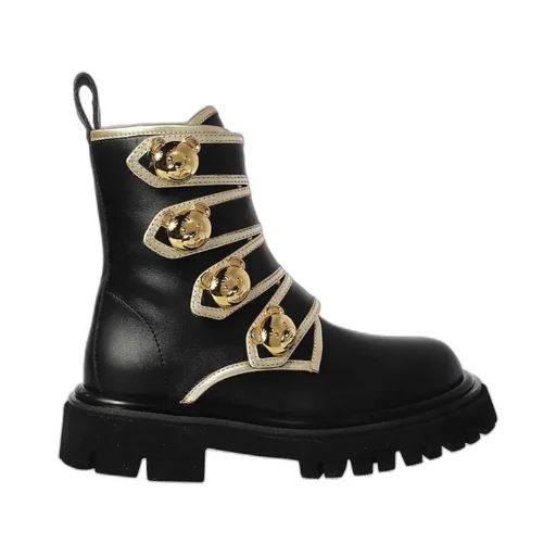 Side-Buckle Ankle Boots