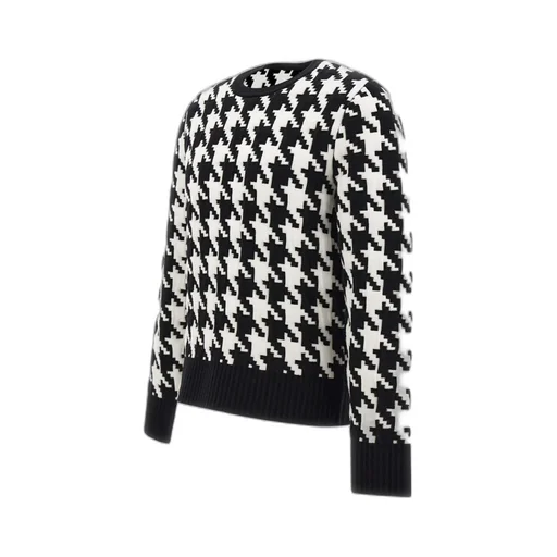 Houndstooth-Jacquard Jumper