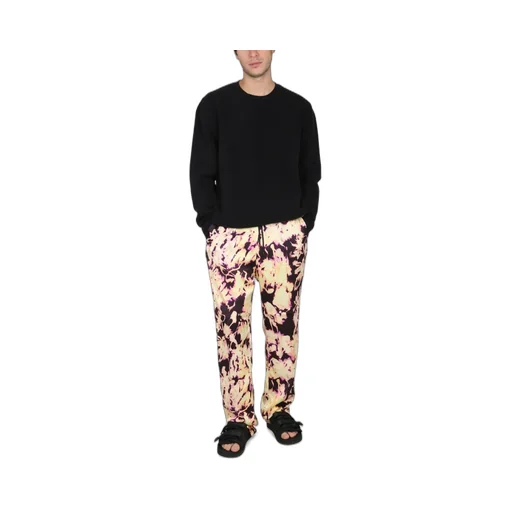 Dries Van Noten Graphic Printed Drawstring Trousers