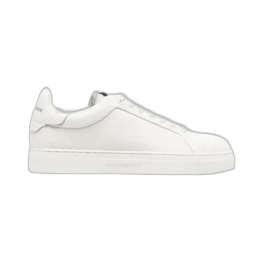 Emporio Armani Round-Toe Lace-Up Sneakers