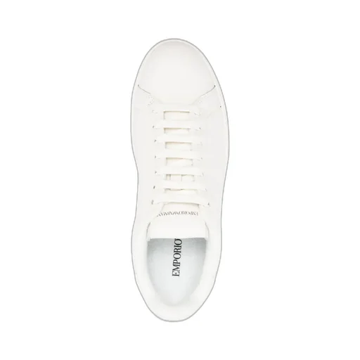 Emporio Armani Round-Toe Lace-Up Sneakers