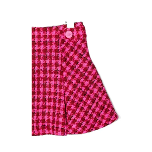 Tweed Check Skirt