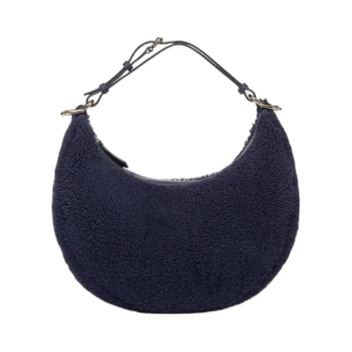 Dark Blue Sheepskin Bag