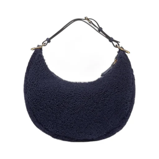 Dark Blue Sheepskin Bag