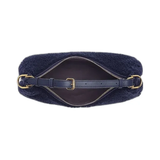Dark Blue Sheepskin Bag