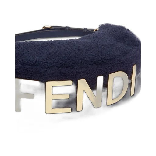 Dark Blue Sheepskin Bag